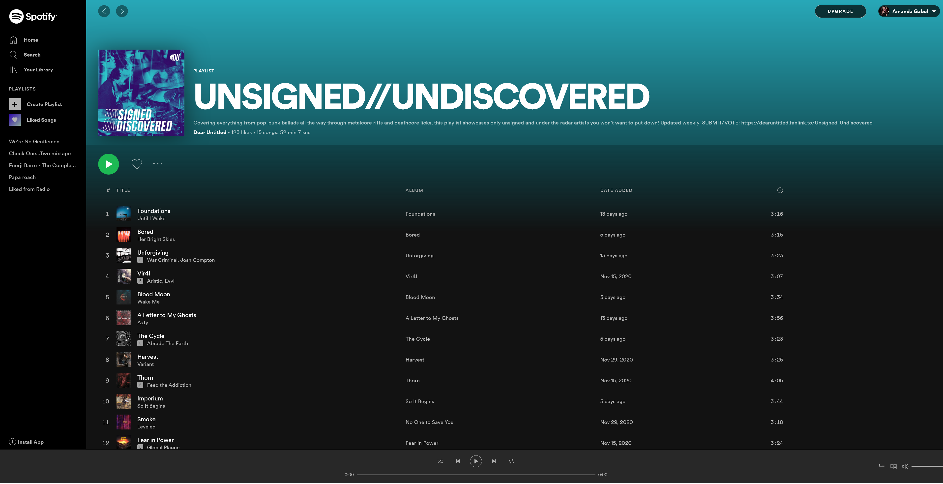 Spotify – UNSIGNED UNDISCOVERED