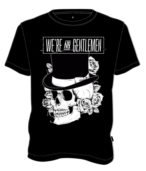 We're No Gentlemen "Skully" t-shirt
